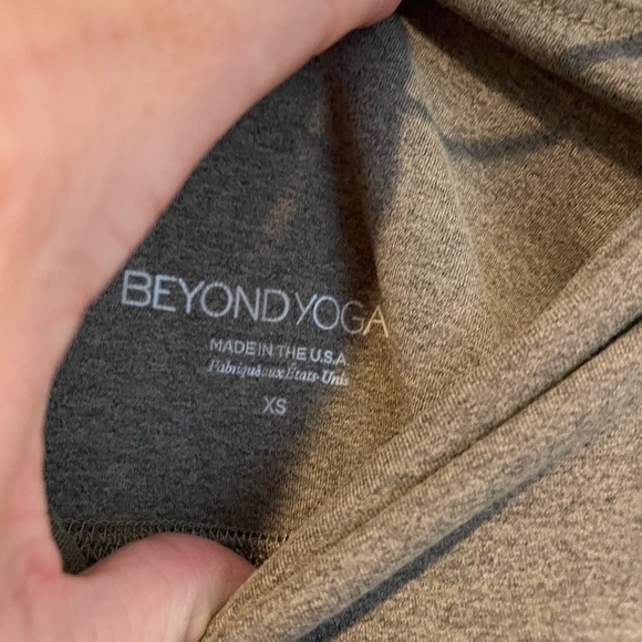 Beyond Yoga space dye grey and blue color block high rise leggings size XS - Picture 10 of 10